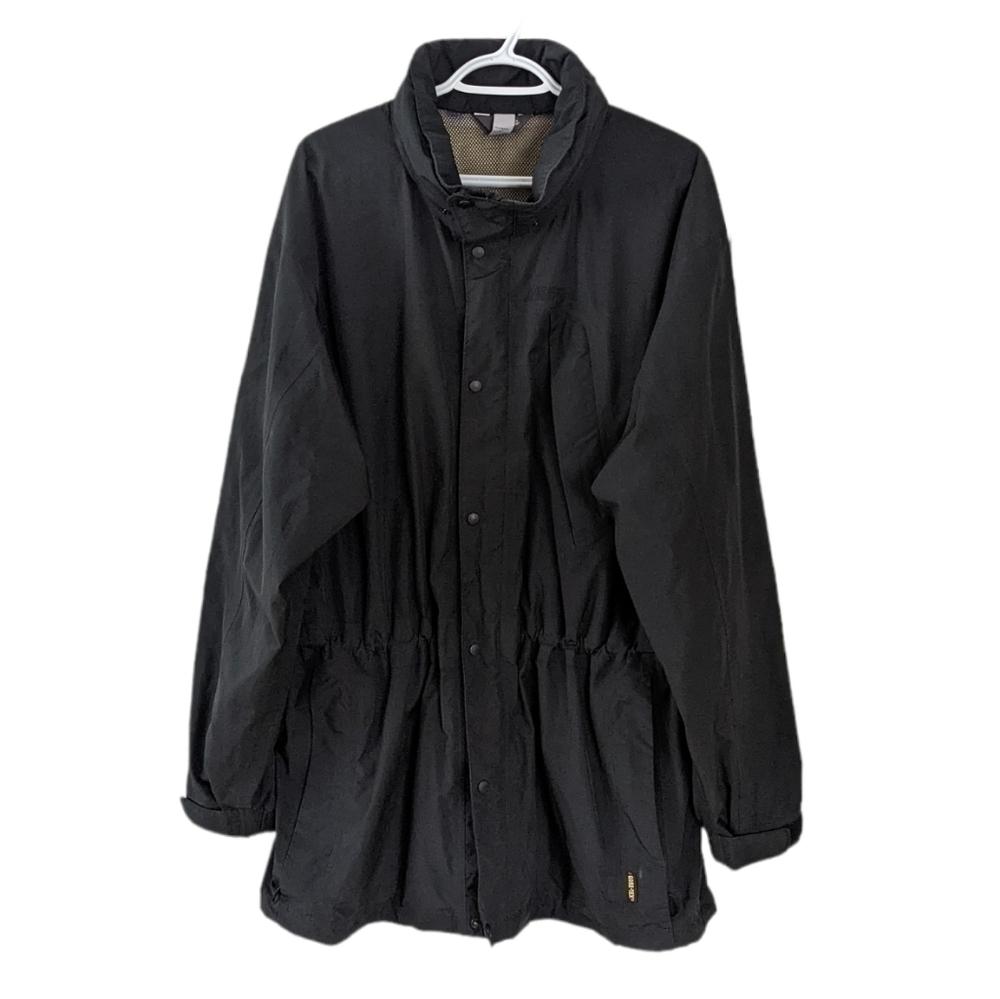 VINTAGE MEC Lightweight Hooded Waterproof Gore-Tex Jacket black Large
